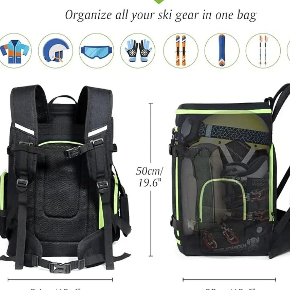 Ski boot bag backpack 60L